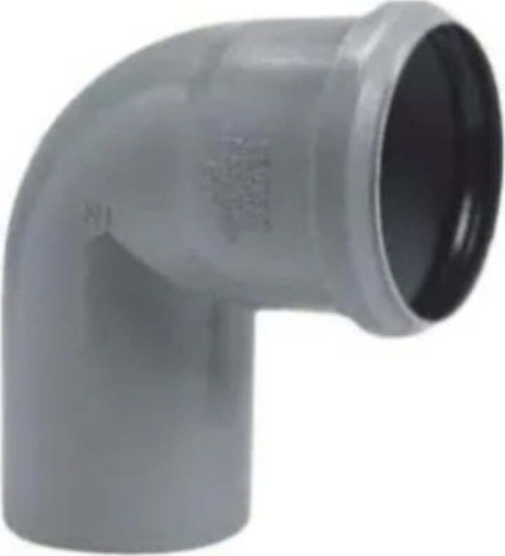 CURVA HTB Ø50/87,3° - IN POLIPROPILENE COLORE GRIGIO