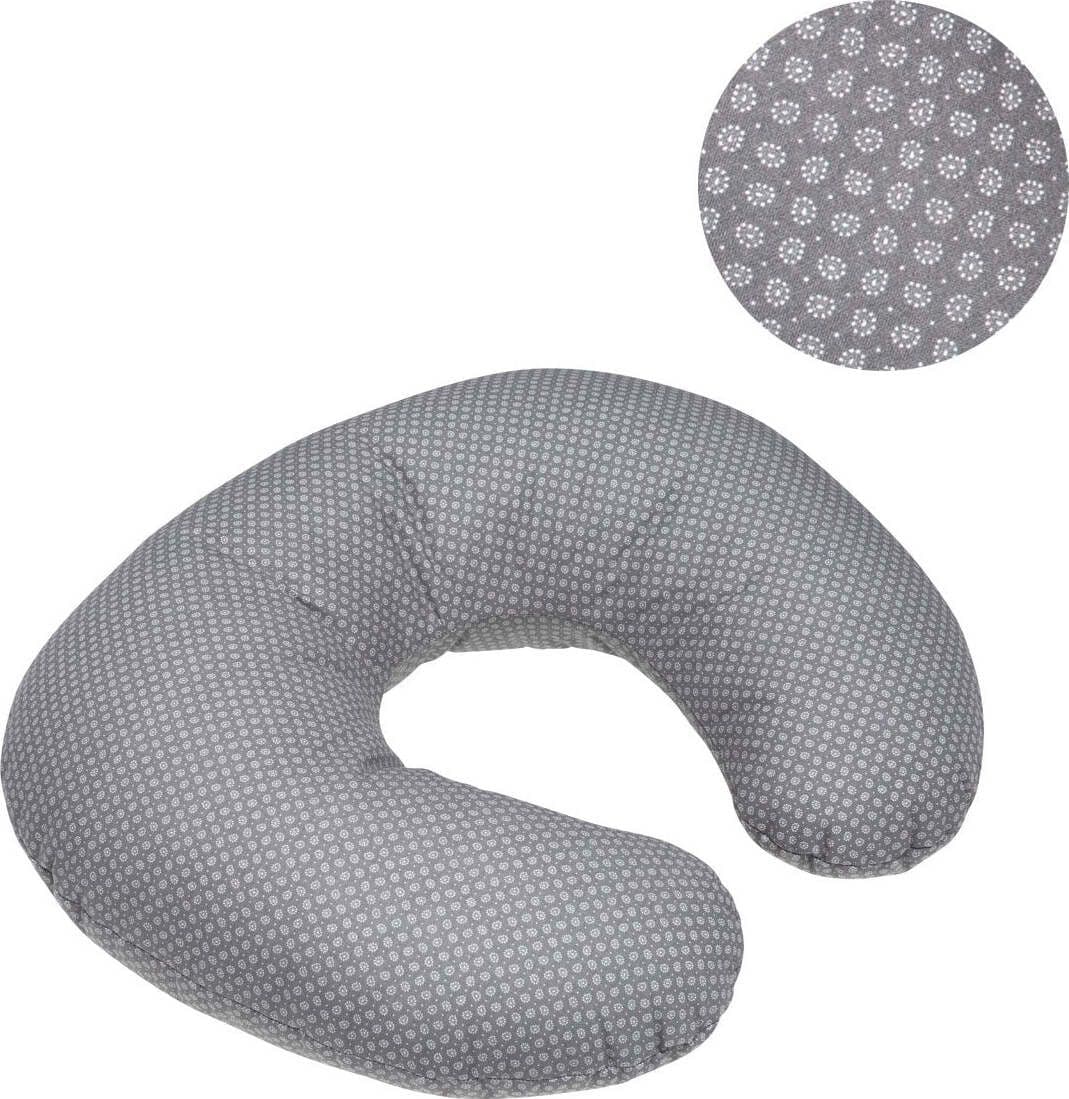 Cuscino Allattamento Piccolo 53X45X10 Cm Astra Grigio/Fiori Prima infanzia/Maternità/Cuscini per il corpo e maternità La Casa Del Bebè - Napoli, Commerciovirtuoso.it