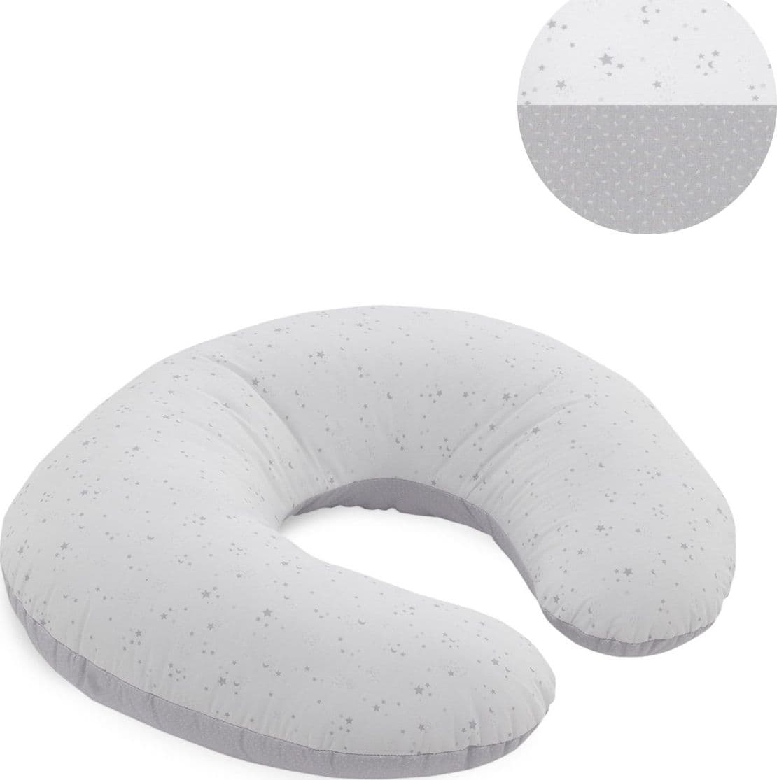 Cuscino Allattamento Piccolo 53X45X10 Cm Sky Grigio/Star Prima infanzia/Maternità/Cuscini per il corpo e maternità La Casa Del Bebè - Napoli, Commerciovirtuoso.it
