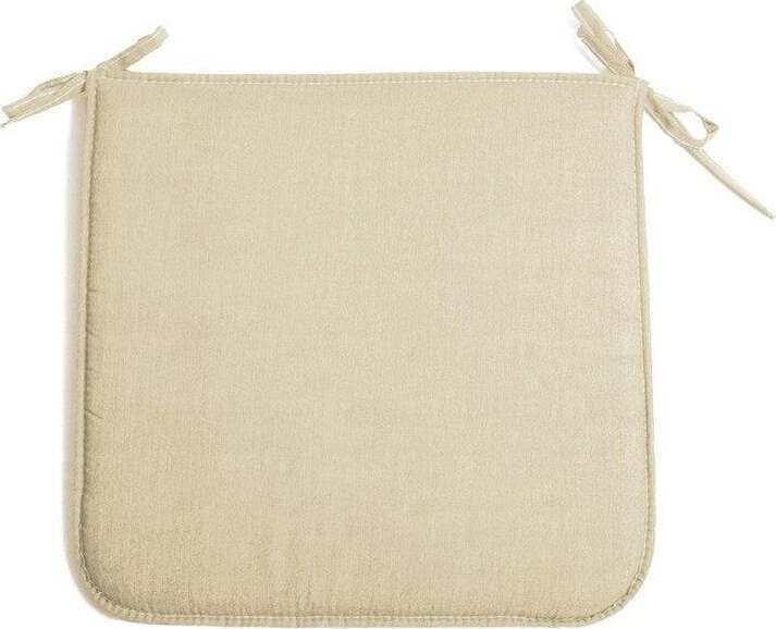 Cuscino Per Sedie Con Lacci Beige 39x39cm Cuscini Esterno/interno Cuscino Arrotondato Imbottito Tinta Unita Cuscino Panarea Casa e cucina/Arredamento/Arredamento da giardino/Cuscini/Cuscini per sedie da giardino Ferus - Montoro, Commerciovirtuoso.it