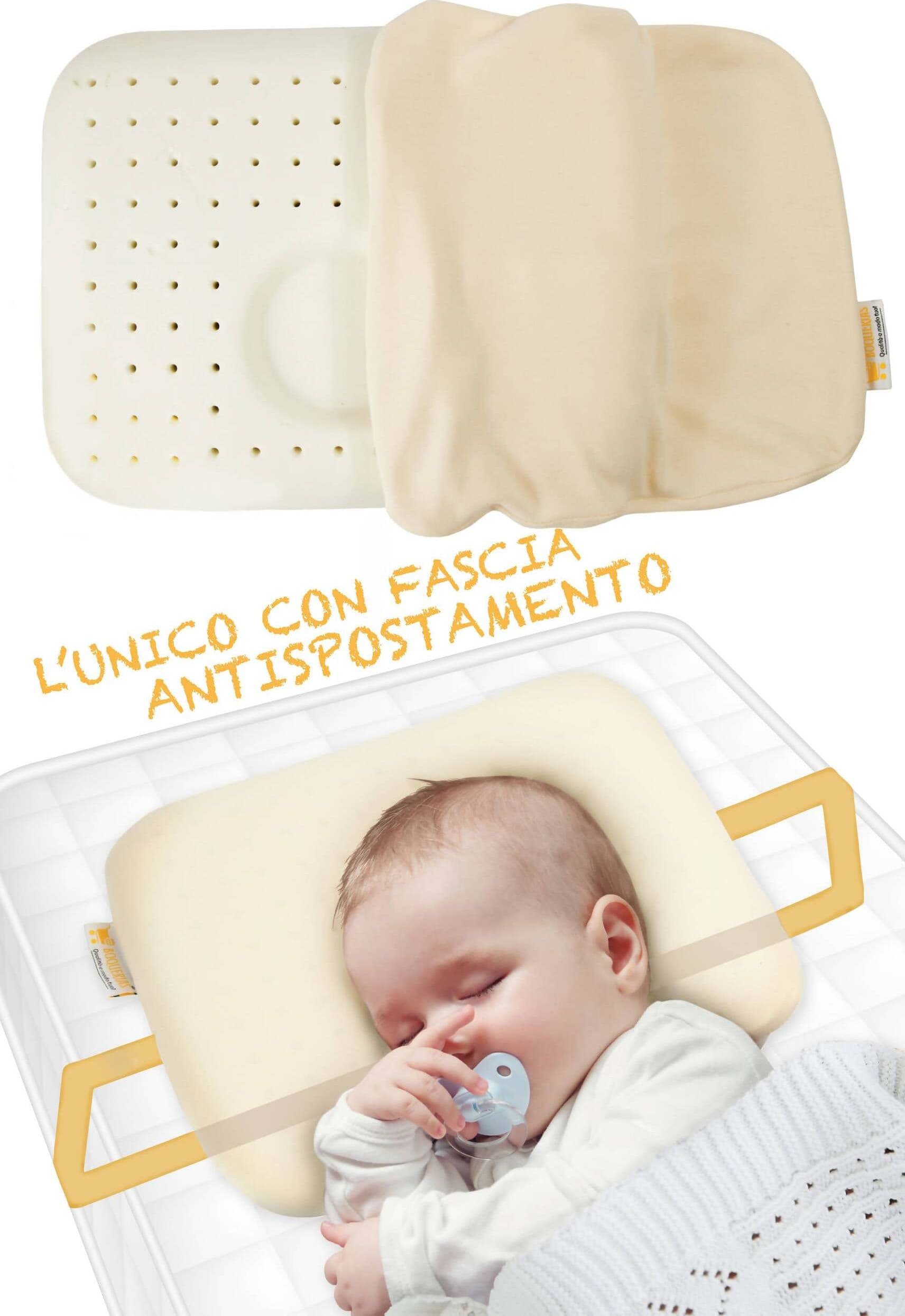 Cuscino Plagiocefalia per Neonato in Memory per la Prevenzione testa Piatta con kit Anti-spostamento Boquerias Qualità A Modo Tuo! in Cuscini di sostegno per neonati Boquerias - Grottaglie, commercioVirtuoso.it