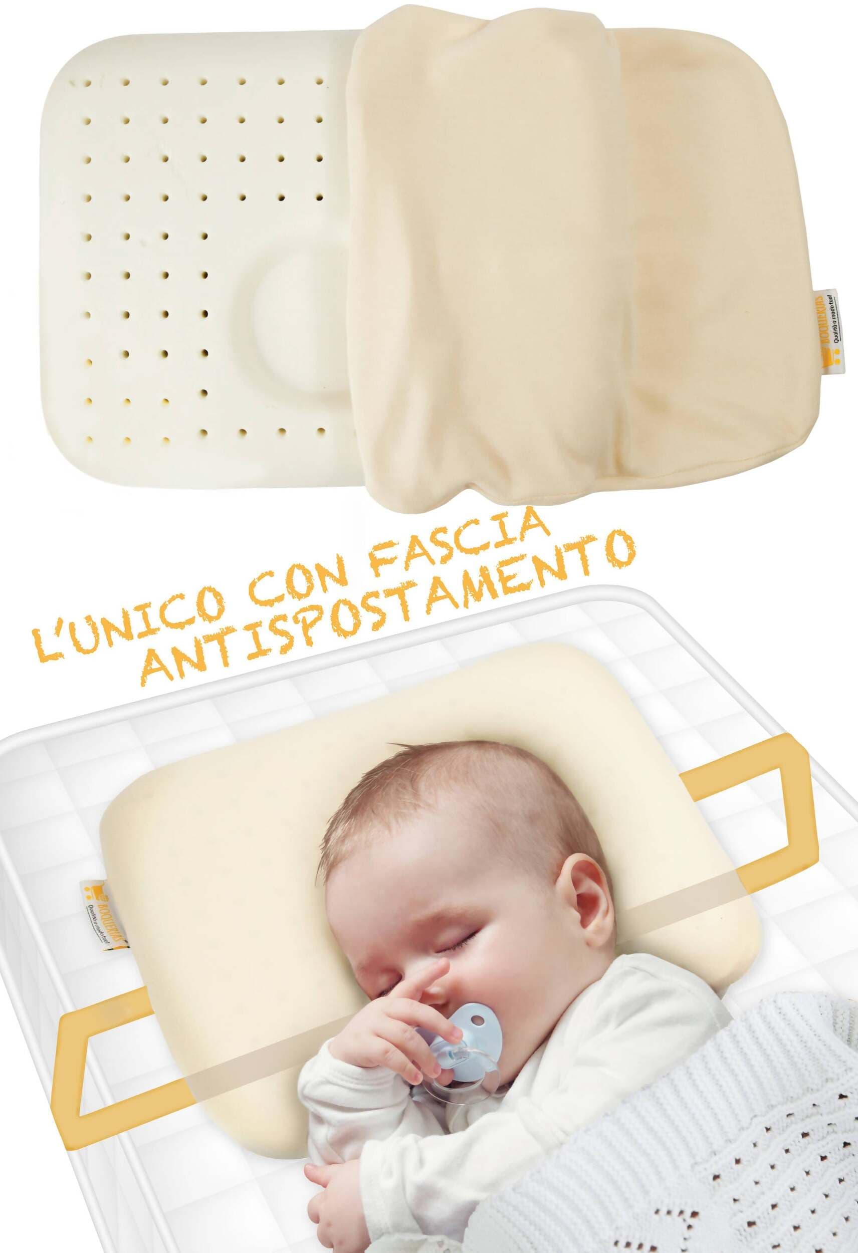 Cuscino Plagiocefalia per Neonato in Memory per la Prevenzione testa Piatta con kit Anti-spostamento Boquerias Qualità A Modo Tuo! in Cuscini di sostegno per neonati Boquerias - Grottaglie, commercioVirtuoso.it
