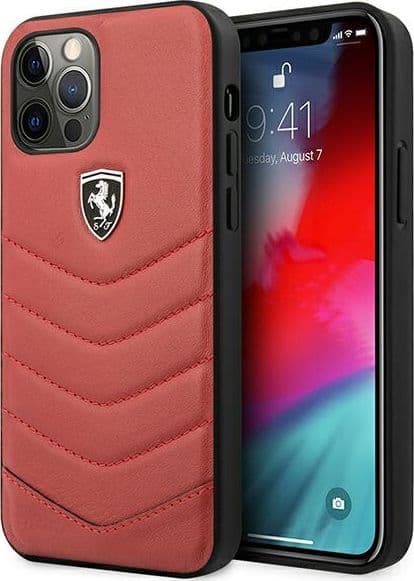 custodia-a-libro-ferrari--iphone-12-pro-max-vera-pelle-rossa