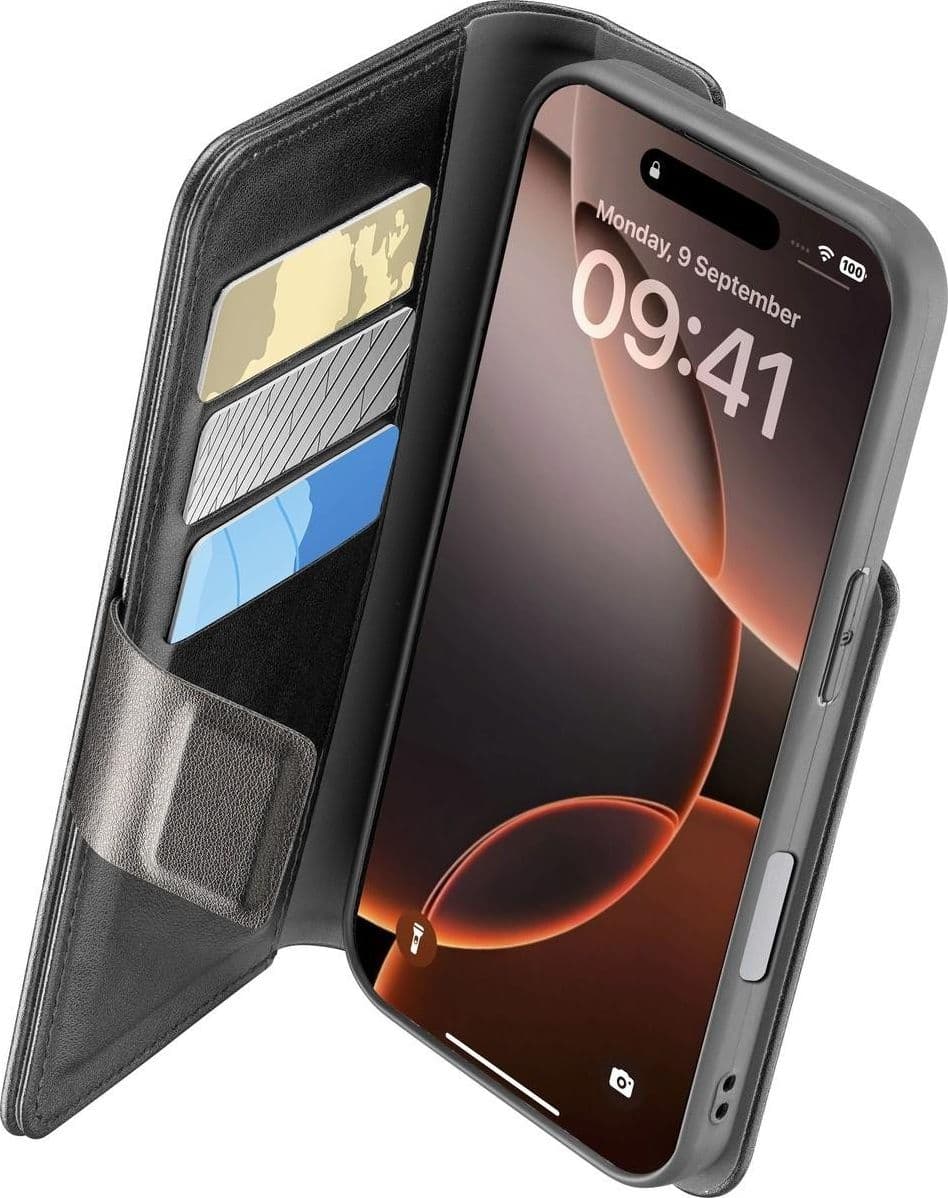 custodia-a-libro-iphone-16-pro-max-nera-con-porta-carte-di-credito