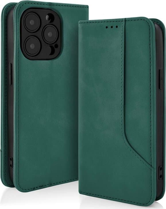 custodia-a-libro-oppo-a18-/-A38-con-porta-carte-di-credito-chiusura-magnetica-VERDE