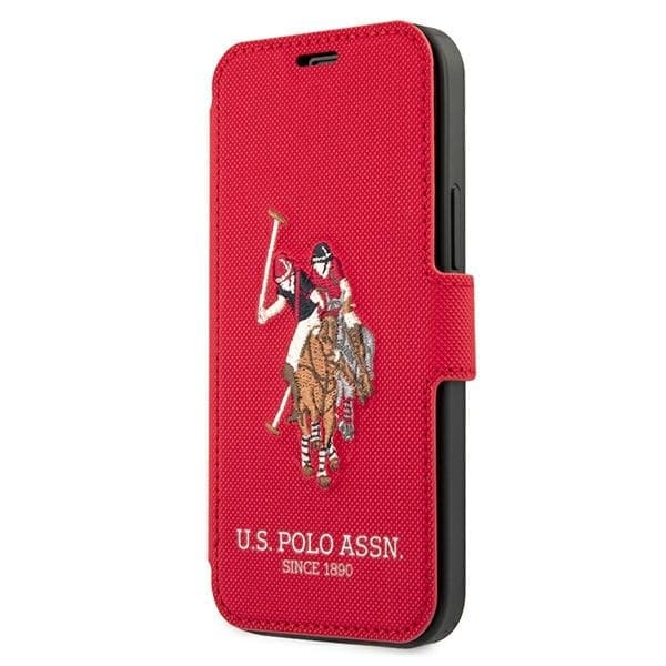 custodia-a-libro-u.s.-polo-iphone-12-mini-rossa