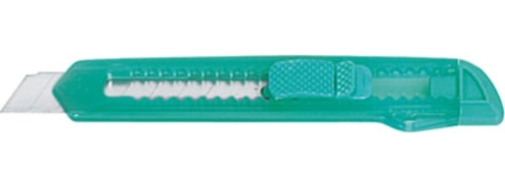Cutter con bloccalama - 17 mm - Lebez - conf. 20 pezzi Casa e cucina/Hobby creativi/Materiali per hobby creativi/Utensili per il taglio/Tappetini per taglio Eurocartuccia - Pavullo, Commerciovirtuoso.it
