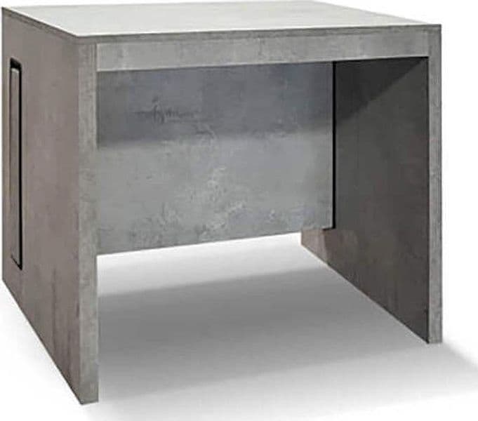 CYCLOPS---consolle-allungabile-moderna-di-design-cm-90-x-45/95/145/195/245/295-x-76-h-Cemento-Milani-Home