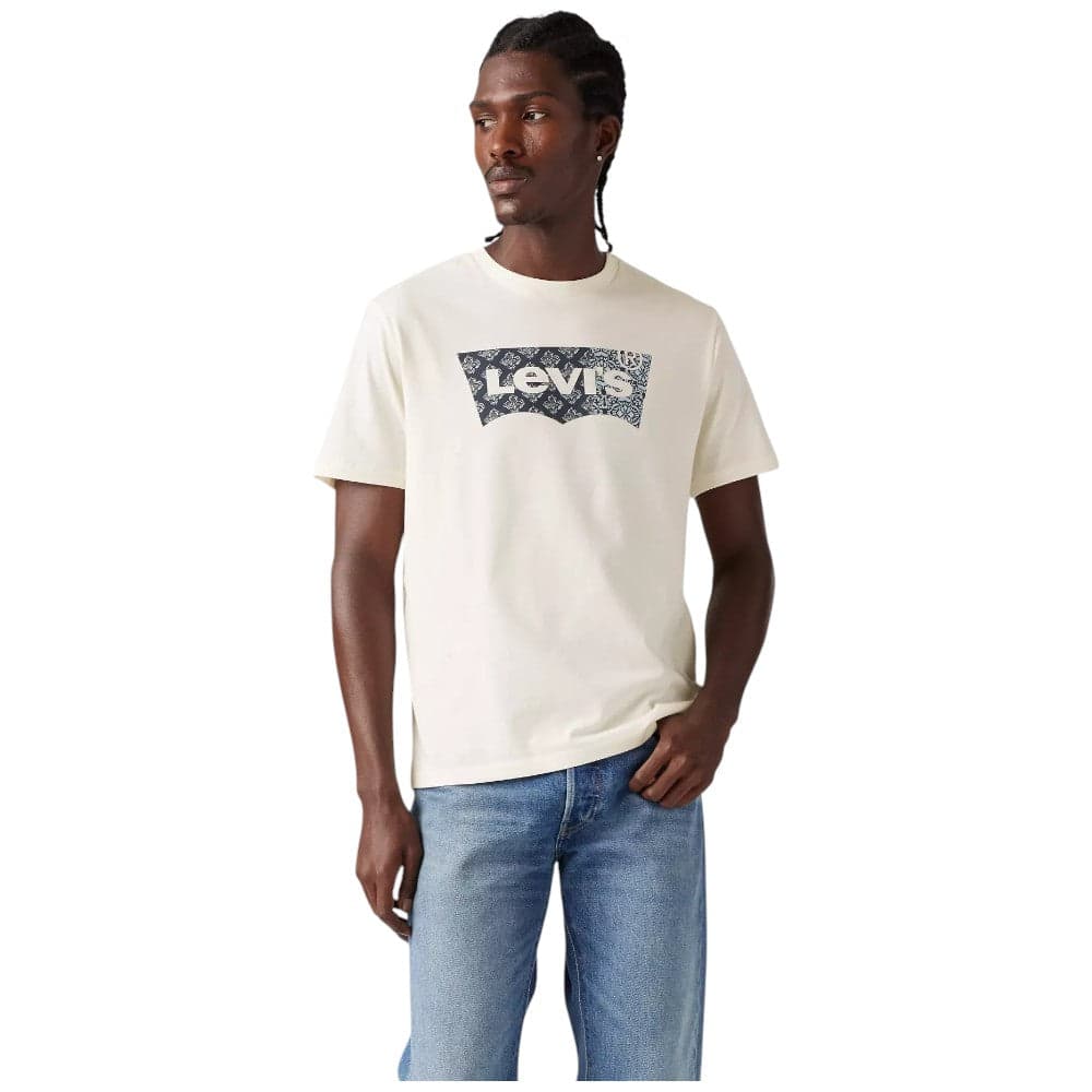Levi's t-shirt panna logo grande Graphic classic 224911811 T-shirt LEVI'S