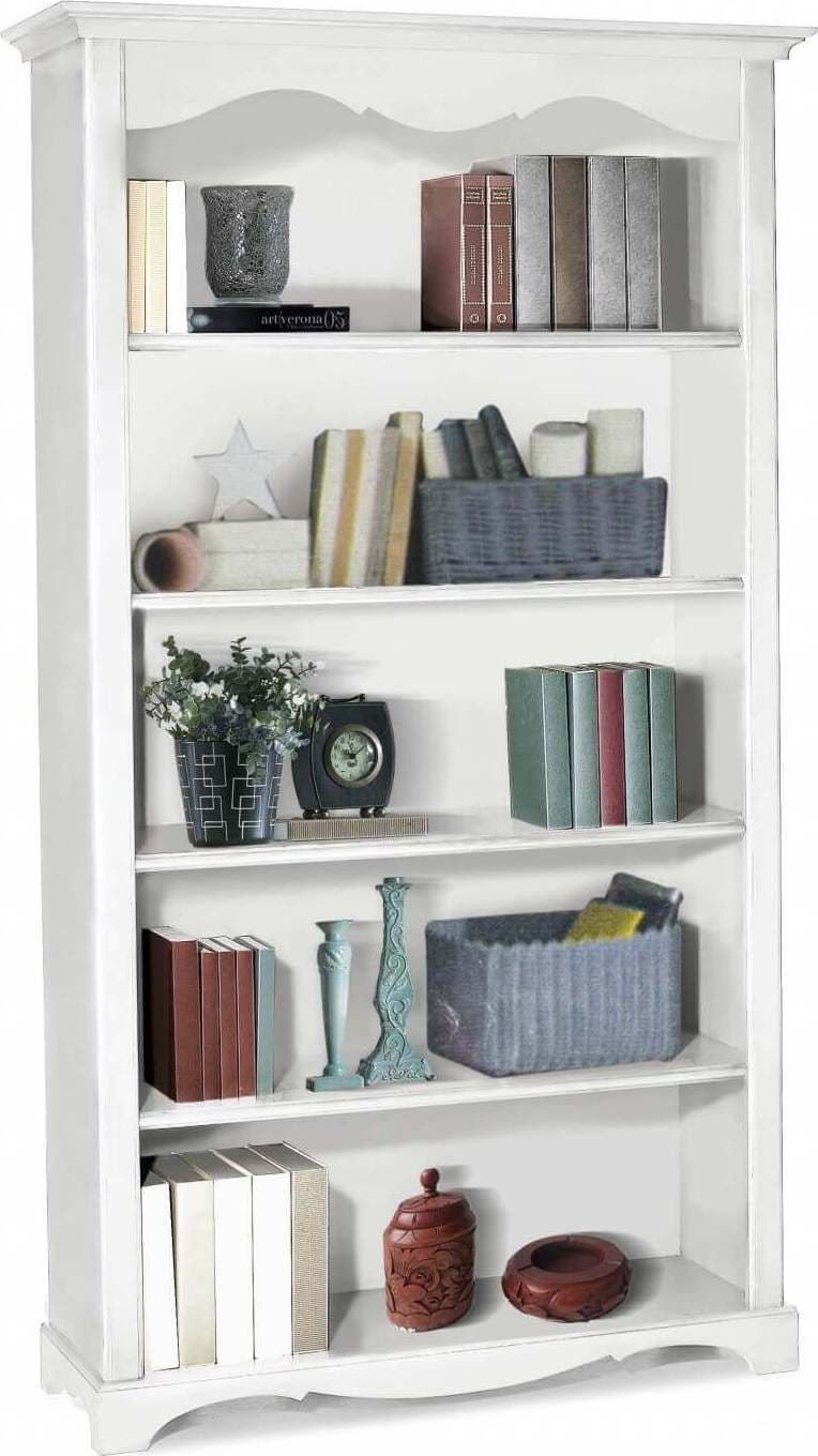 DAISY---libreria-in-legno-massello-120x40x210-Bianco-Milani-Home