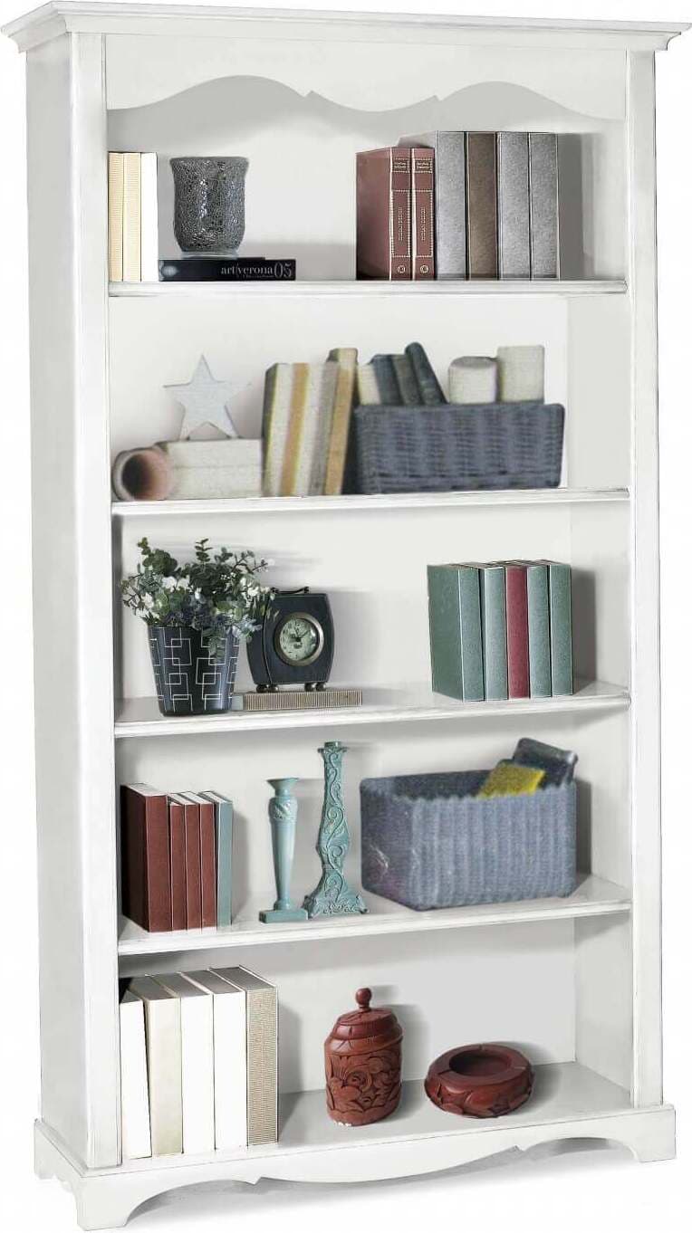 DAISY---libreria-in-legno-massello-120x40x210-Bianco-Milani-Home
