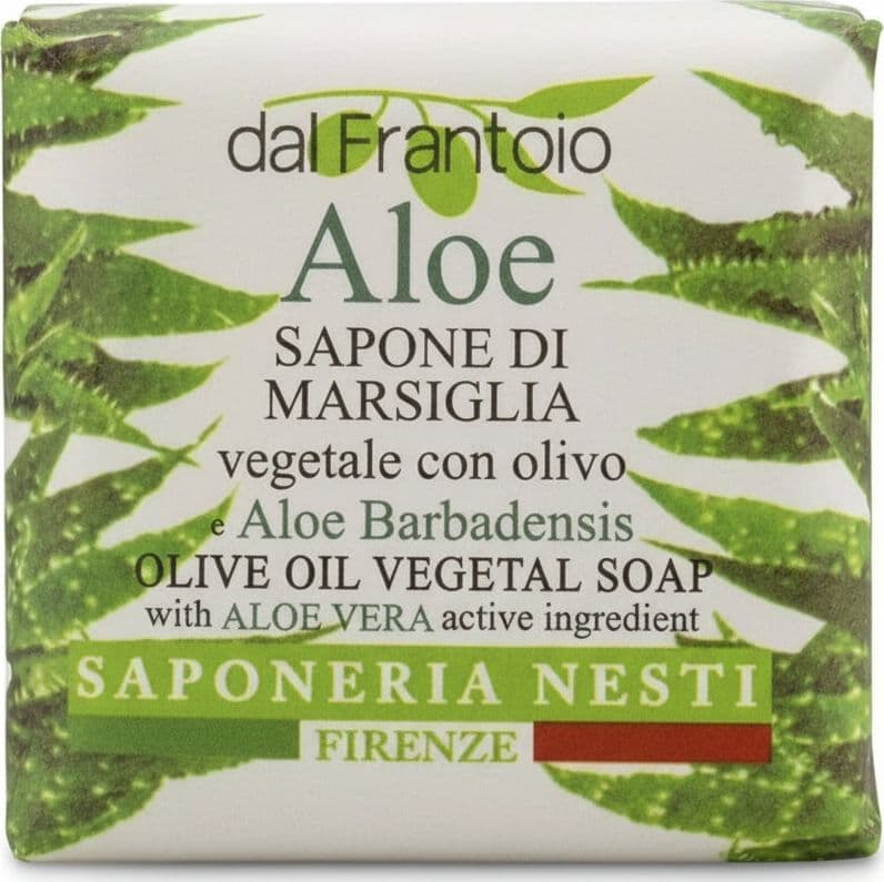 Dal Frantoio Aloe 100gr. Sapone Di Marsiglia Saponetta Aloe Vera e Olio di Oliva Saponeria Nesti Firenze Sapone Vegano Bellezza/Bagno e corpo/Detergenti per il corpo/Saponette Tiziana non solo gioielli - Civitanova Marche, Commerciovirtuoso.it
