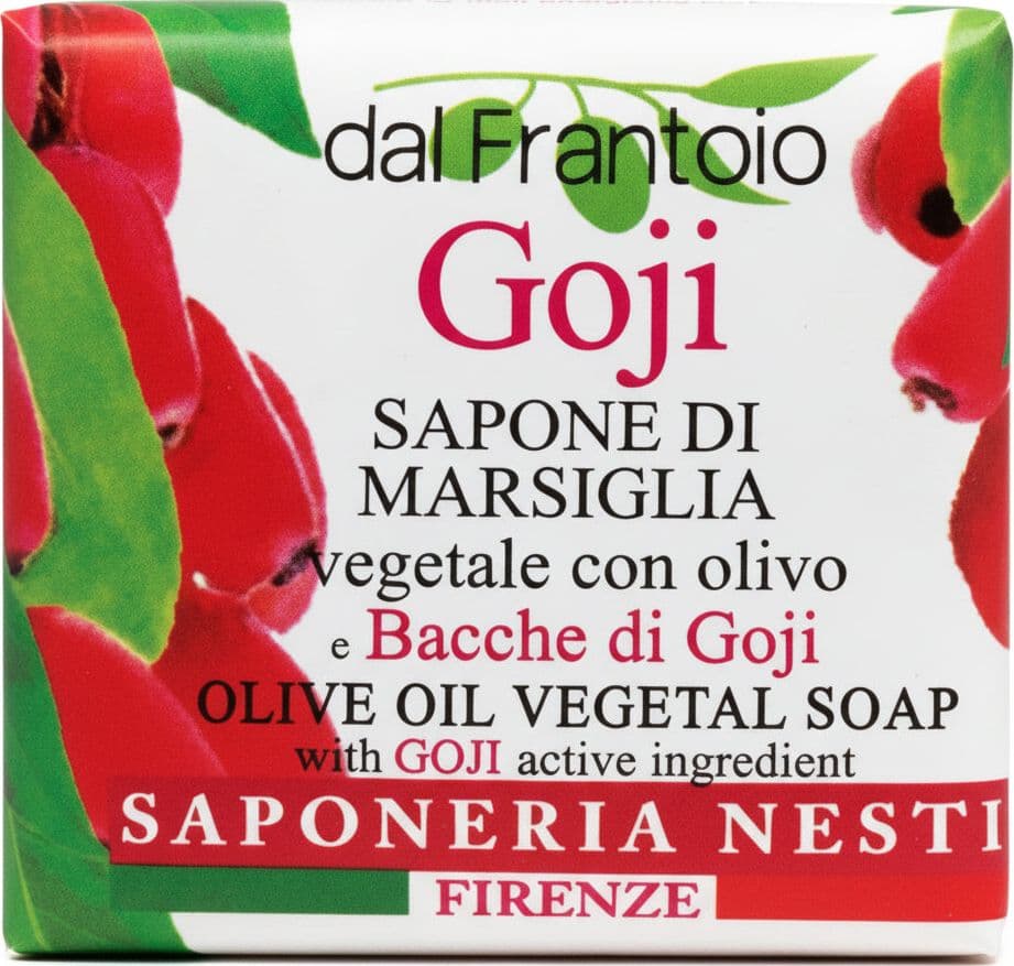 Dal Frantoio GoJi 100gr. Sapone Di Marsiglia Saponetta Bacche di Goji e Olio di Oliva Saponeria Nesti Firenze Sapone Vegano Bellezza/Bagno e corpo/Detergenti per il corpo/Saponette Tiziana non solo gioielli - Civitanova Marche, Commerciovirtuoso.it