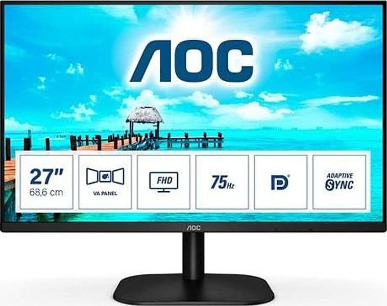 Aoc b2 27b2qam led display 68,6 cm (27\") 1920 x 1080 pixel full hd nero in Televisori eWeki - Napoli, commercioVirtuoso.it