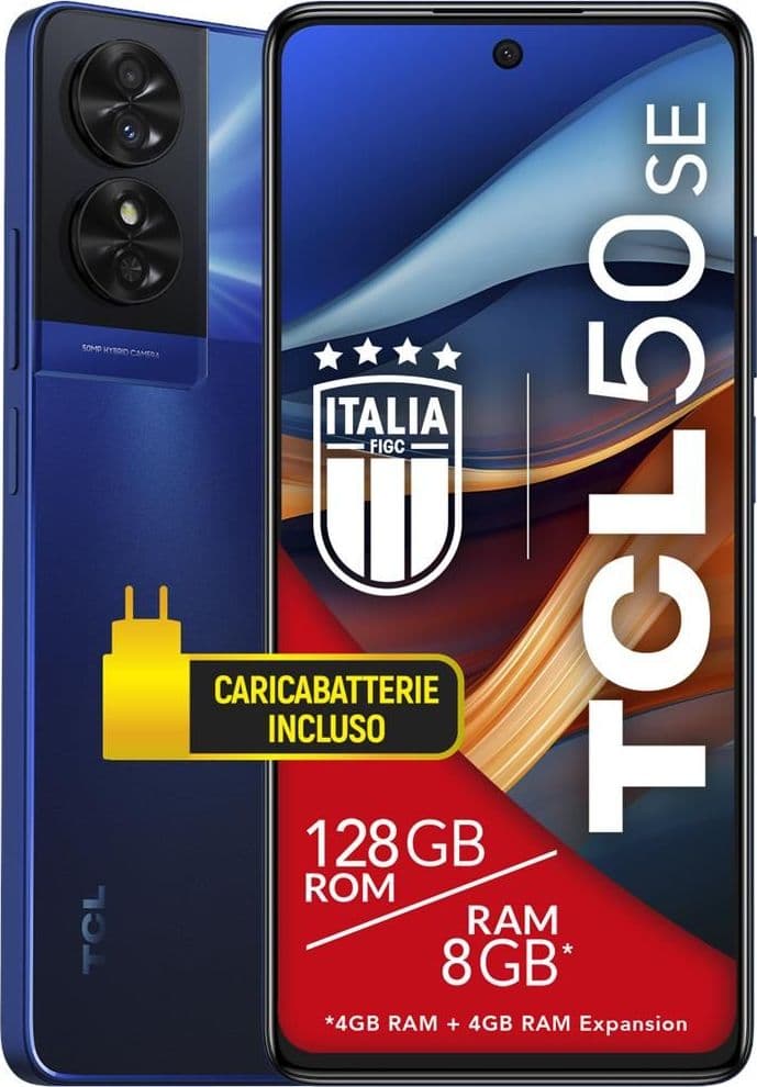 Tcl 50 se 17,2 cm (6.78\") doppia sim android 14 4g usb tipo-c 4 gb 128 gb 5010 mah blu - TCT611B-2ALCA112 in Cellulari e Smartphone eWeki - Napoli, commercioVirtuoso.it