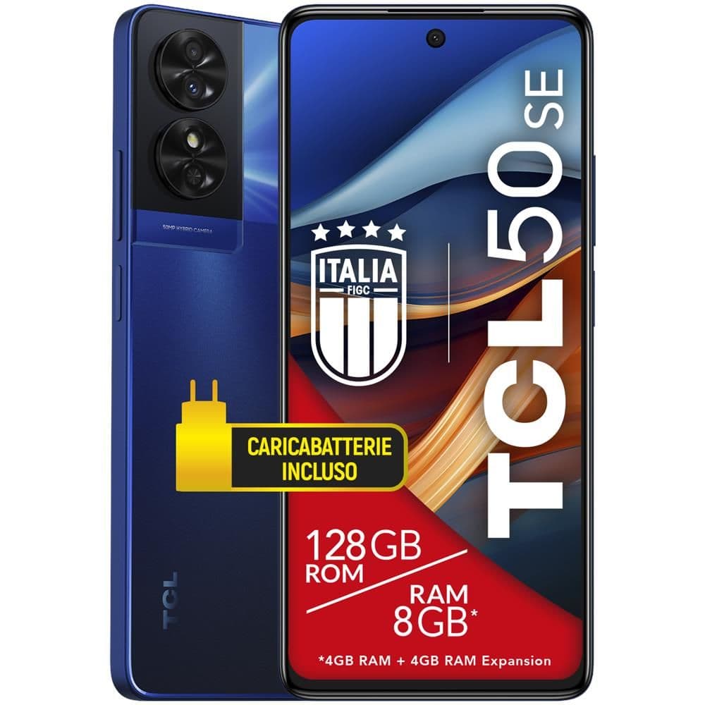 Tcl 50 se 17,2 cm (6.78\") doppia sim android 14 4g usb tipo-c 4 gb 128 gb 5010 mah blu - TCT611B-2ALCA112 in Cellulari e Smartphone eWeki - Napoli, commercioVirtuoso.it