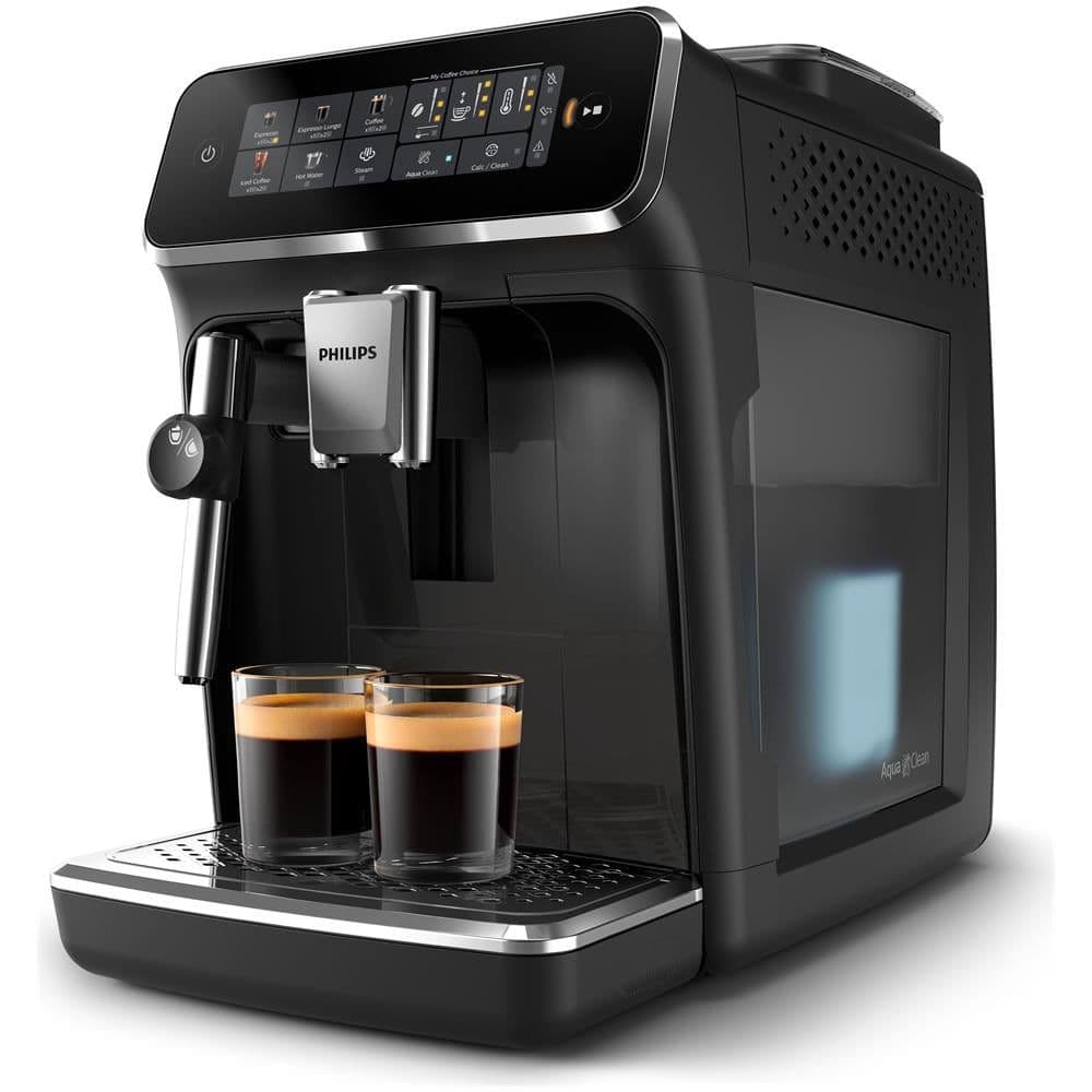 Philips series 3300 ep3321/40 macchina caffè automatica, 5 bevande, montalatte, 1.8l, macine in ceramica in Macchine da caffè tazza singola eWeki - Napoli, commercioVirtuoso.it