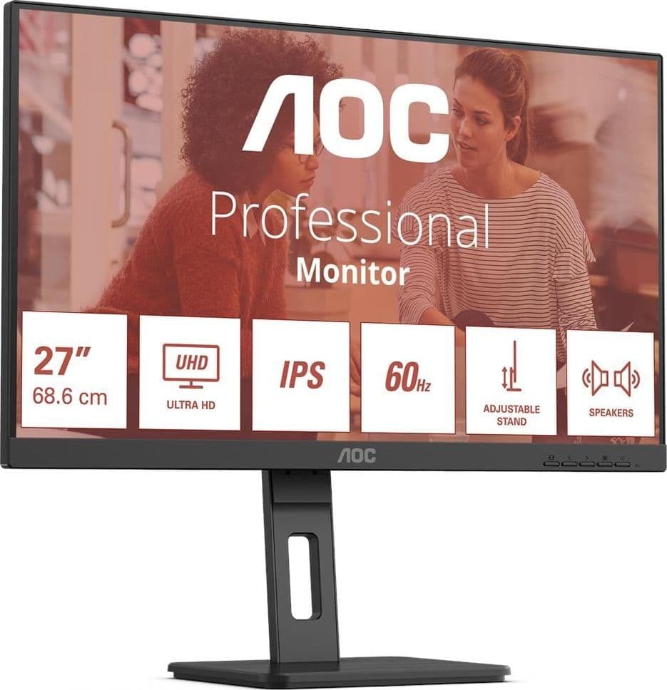 Aoc e3 u27e3uf monitor pc 68,6 cm (27\") 3840 x 2160 pixel 4k ultra hd led nero in eWeki - Napoli, commercioVirtuoso.it