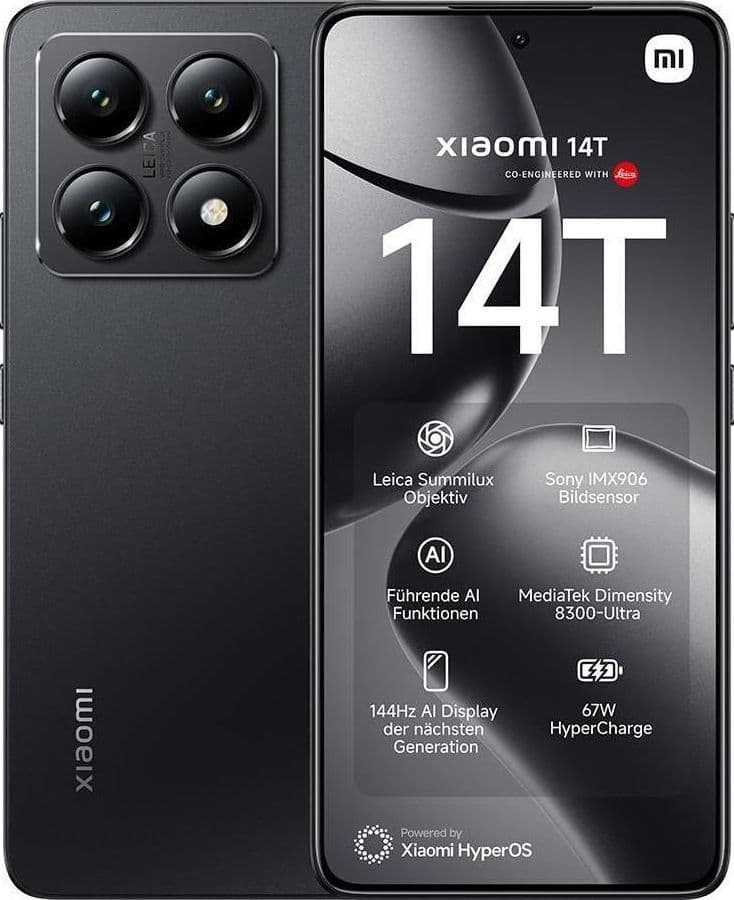 Xiaomi 14t 5g 256gb 12gb ram display 6.67\" dual sim 5000 mah titan black - 6941812712054 in Cellulari e Smartphone eWeki - Napoli, commercioVirtuoso.it