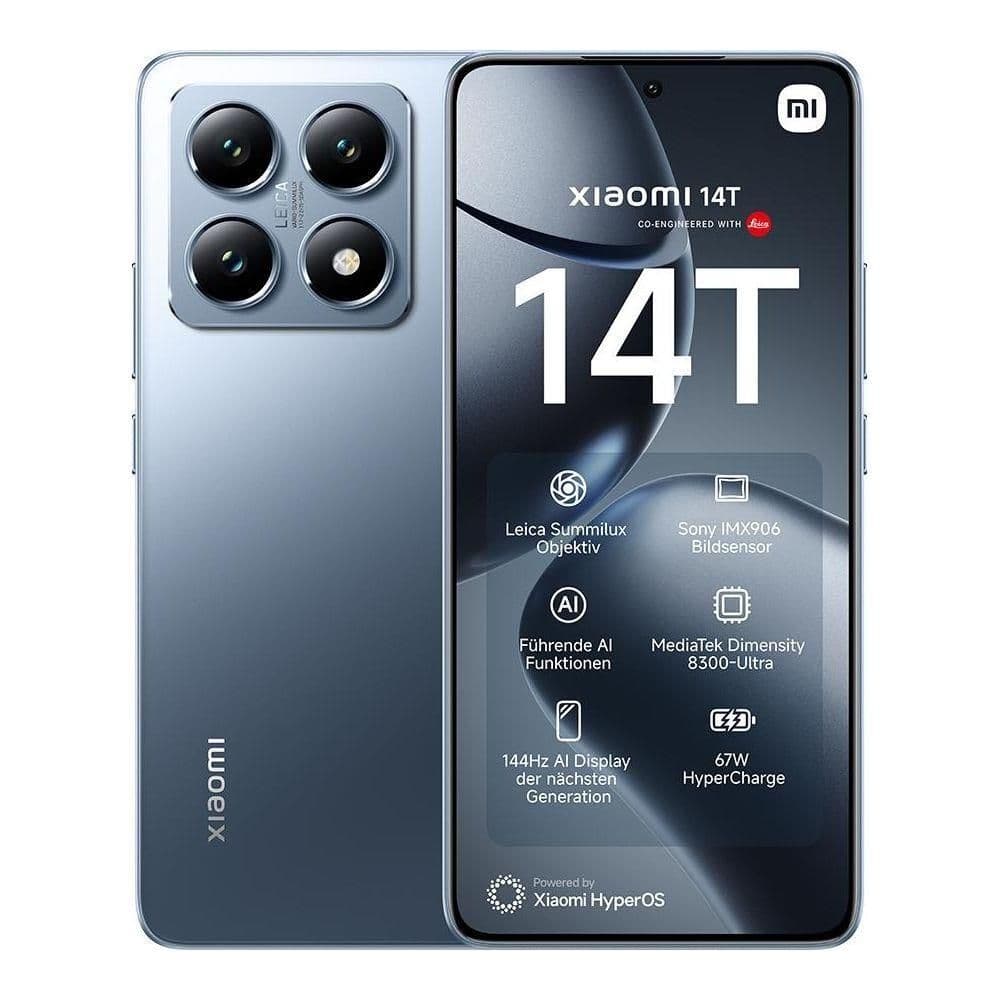 Xiaomi 14t 5g 256gb 12gb ram display 6.67\" doppia sim 5000 mah titan blue - 14T256BLU in Cellulari e Smartphone eWeki - Napoli, commercioVirtuoso.it