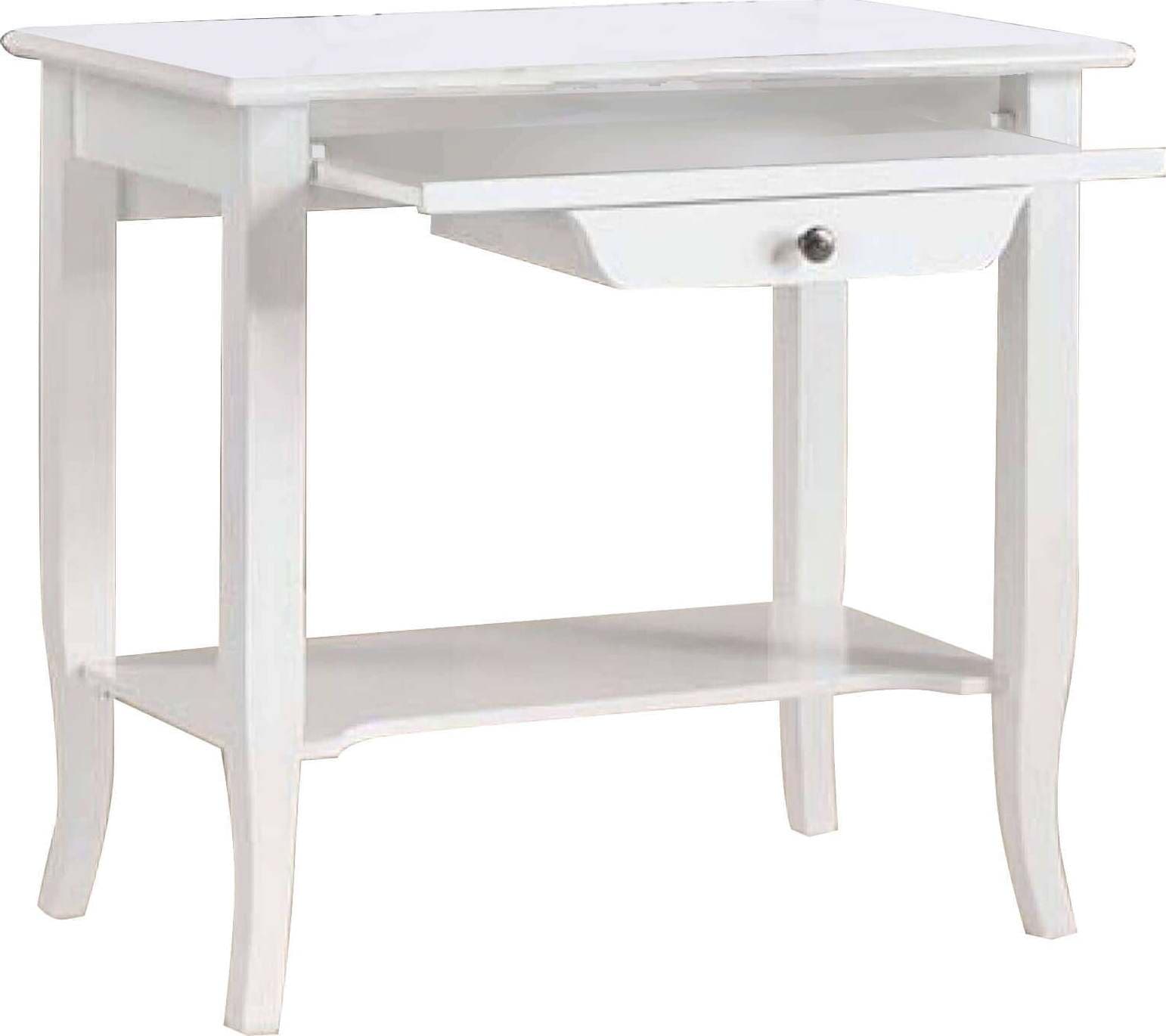 DARRELL - scrittoio in legno massello 85x49x79 Bianco Milani Home