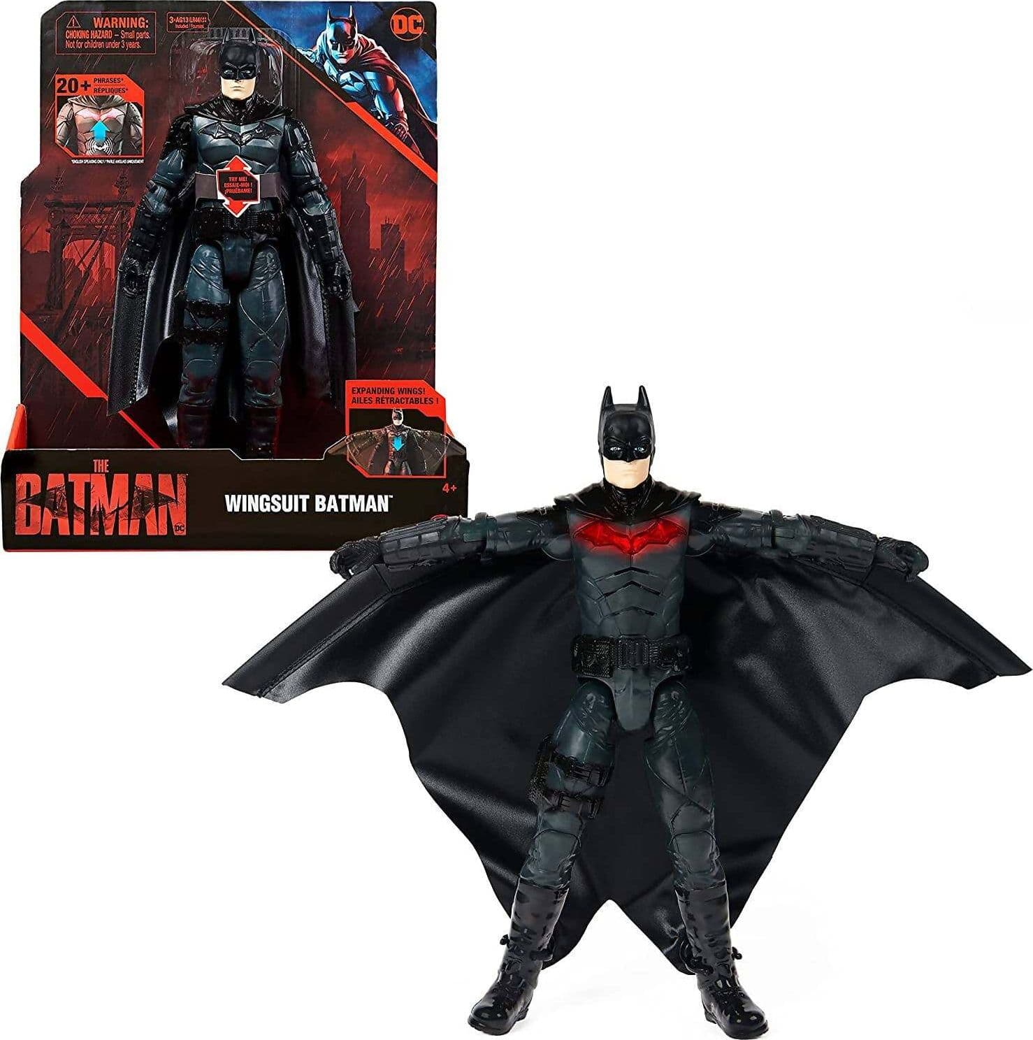 Dc Comics Batman Il Film Personaggio Deluxe Del Film The Batman 30cm Con Tuta Alare Luci Suoni E Ali Che Si Aprono Batman Da Collezione Del Film The Batman Spin Master in Personaggi d'azione Cartoleria Deja Vu - Crotone, commercioVirtuoso.it