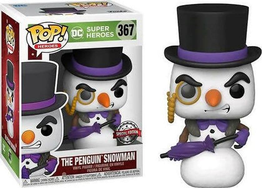 Dc super heroes - funko pop 367 the penguin snowman special edition 9 cm in Personaggi sproporzionati Cartoleria Deja Vu - Crotone, commercioVirtuoso.it
