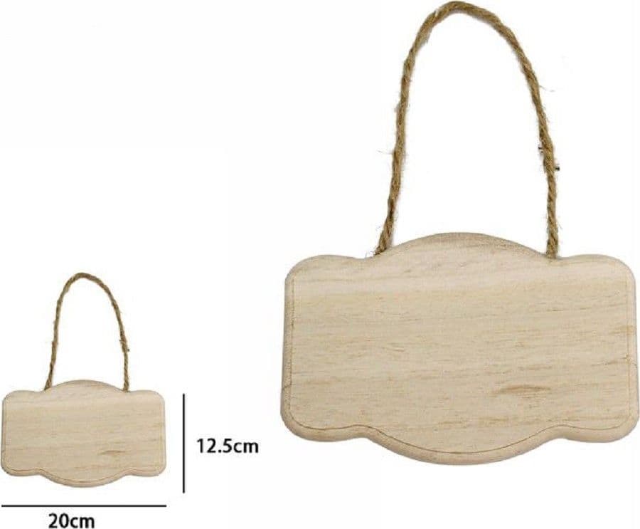 Decorazione In Legno Naturale 20 X 12.5 Cm Da Appendere Con Corda Insegna 53610a Casa e cucina/Hobby creativi/Lavorazione del legno/Legno grezzo Trade Shop italia - Napoli, Commerciovirtuoso.it