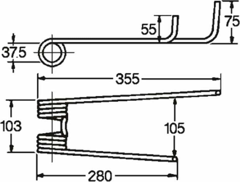 Dente girello dx adattabile Continental - Frandent 41003208R filo 9,5 Confezione da 1pz