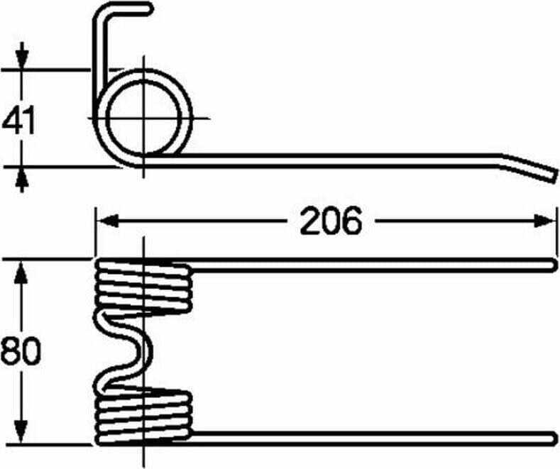 Dente pick-up adattabile Abbriata 7111820 e Italo Svizzera Junior filo 4,5 Confezione da 1pz in Fili metallici GardenStore - Novellara, commercioVirtuoso.it