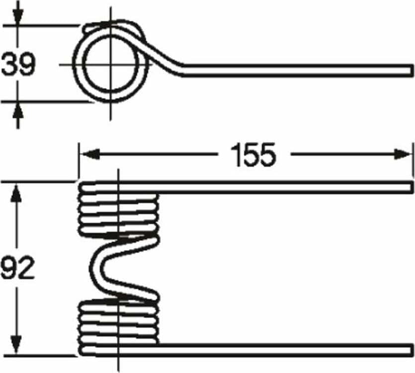 Dente pick-up adattabile Hesston 775932 filo 5,5 in Parti per chitarra elettrica GardenStore - Novellara, commercioVirtuoso.it