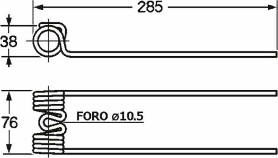 Dente ranghinatore adattabile Fontanesi filo 5,5. Confezione da 4pz in Filo interdentale GardenStore - Novellara, commercioVirtuoso.it