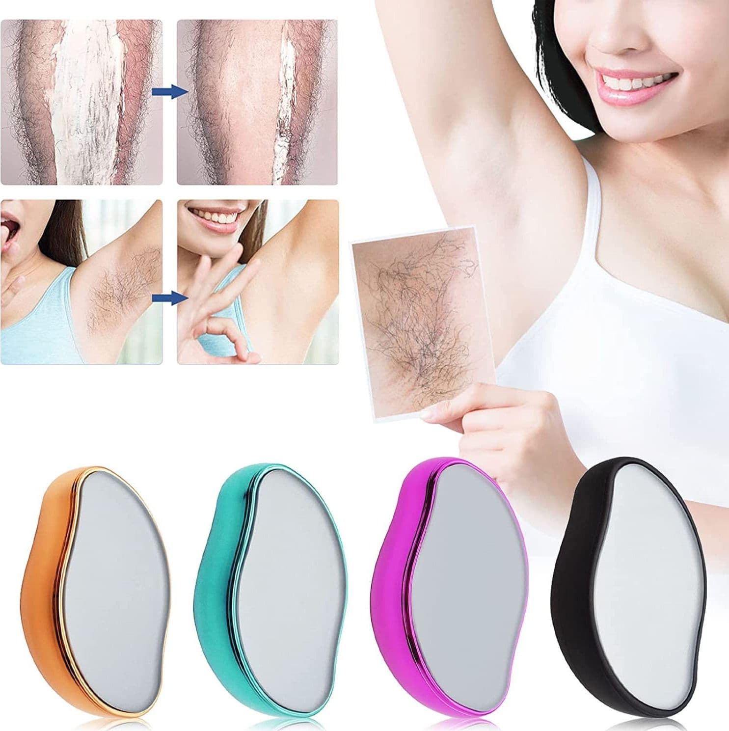 Depilazione Con Micro Cristalli Esfoliante Epilatore Indolore Gambe Viso Rasoio Salute e Bellezza > Depilazione e rasatura > Epilatori Trade Shop italia - Napoli, Commerciovirtuoso.it