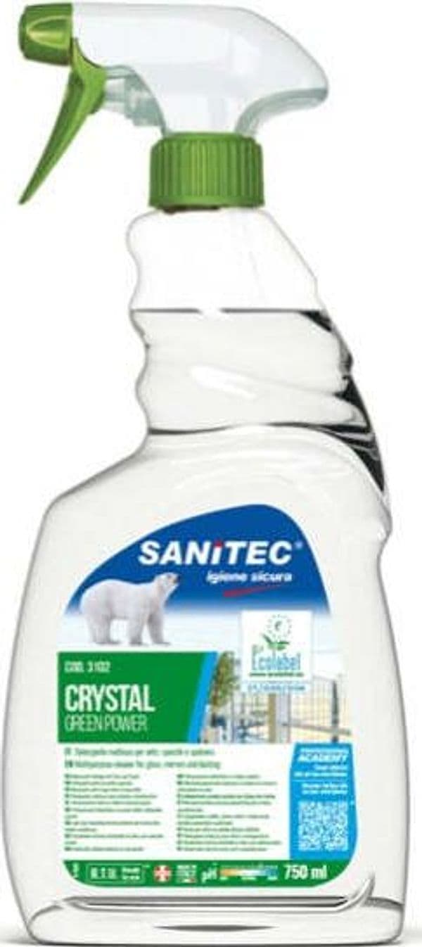 Detergente Green Power Vetri - Sanitec - trigger da 750 ml Casa e cucina/Detergenti e prodotti per la pulizia/Detergenti per la casa/Detergenti multiuso Eurocartuccia - Pavullo, Commerciovirtuoso.it