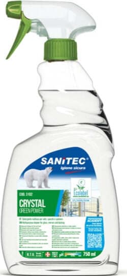 Detergente Green Power Vetri - Sanitec - trigger da 750 ml Casa e cucina/Detergenti e prodotti per la pulizia/Detergenti per la casa/Detergenti multiuso Eurocartuccia - Pavullo, Commerciovirtuoso.it