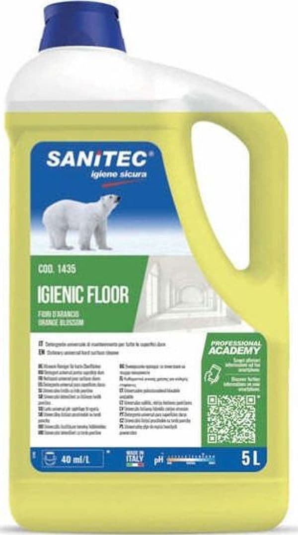 Detergenti per pavimenti Igienic Floor - fiori d'arancio - 5 L - Sanitec Casa e cucina/Detergenti e prodotti per la pulizia/Detergenti per la casa/Detergenti per pavimento Eurocartuccia - Pavullo, Commerciovirtuoso.it