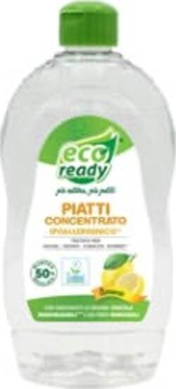 Detersivo piatti - concentrato - ipoallergenico - limone - 0 50 lt - Eco Ready Casa e cucina/Detergenti e prodotti per la pulizia/Detergenti per la casa/Detergenti multiuso Eurocartuccia - Pavullo, Commerciovirtuoso.it