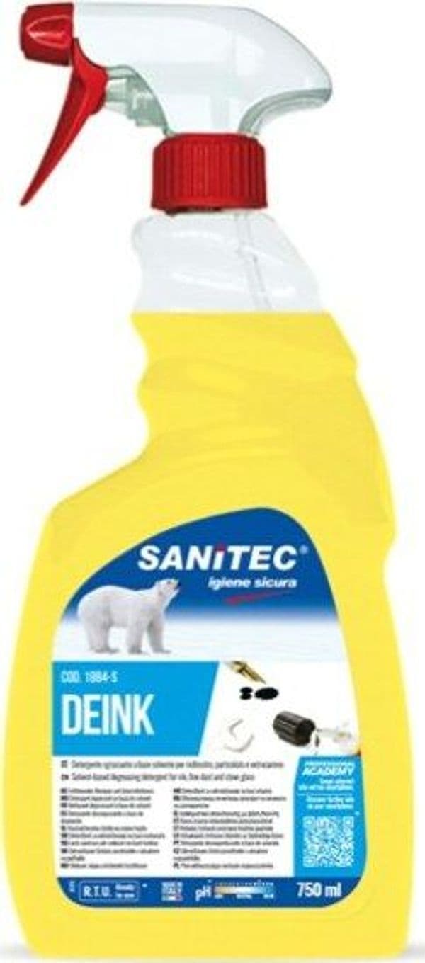 Detersolvente sgrassante Deink - trigger 750 ml - Sanitec Casa e cucina/Detergenti e prodotti per la pulizia/Detergenti per la casa/Detergenti multiuso Eurocartuccia - Pavullo, Commerciovirtuoso.it