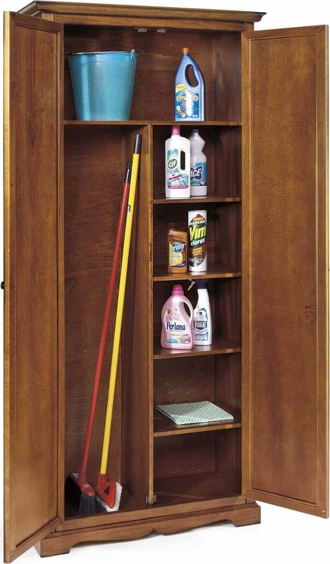DEVEREUX---armadio-porta-scope-in-legno-massello-87x40x192-Tinta-noce-Milani-Home