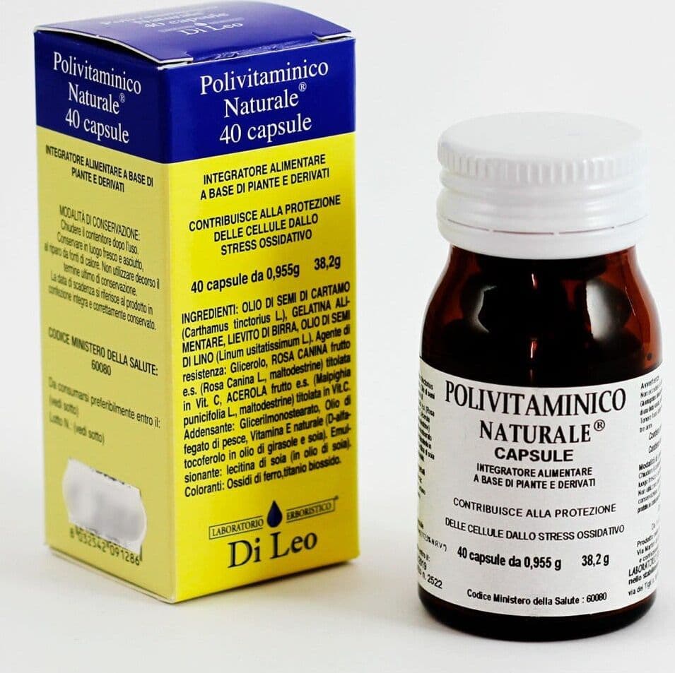 Di-Leo-Polivitaminico-naturale-40-capsule-Integratore-Alimentare