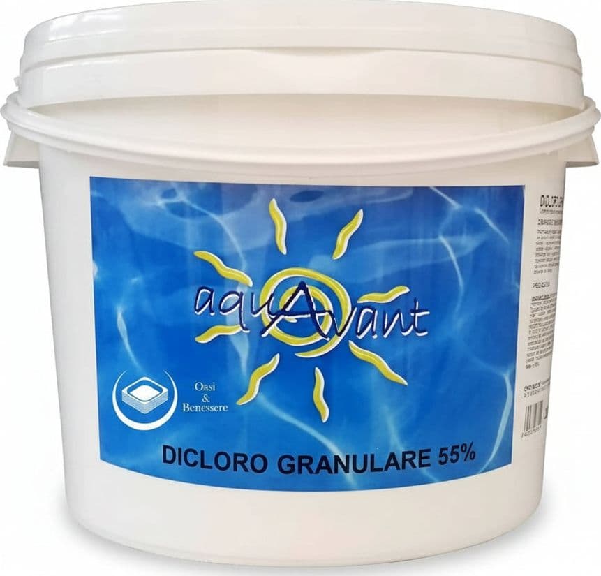Dicloro Granulare 55% AQUAVANT by Astral Cloro per piscina in polvere altamente solubile per Piscine Prodotti chimici per piscine Sicily Pool - Acireale, Commerciovirtuoso.it
