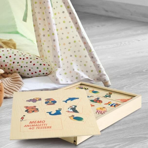 Dida - Memory Legno Animaletti - Gioco Per Bambini 2+ in Domino Dida - Ragusa, commercioVirtuoso.it