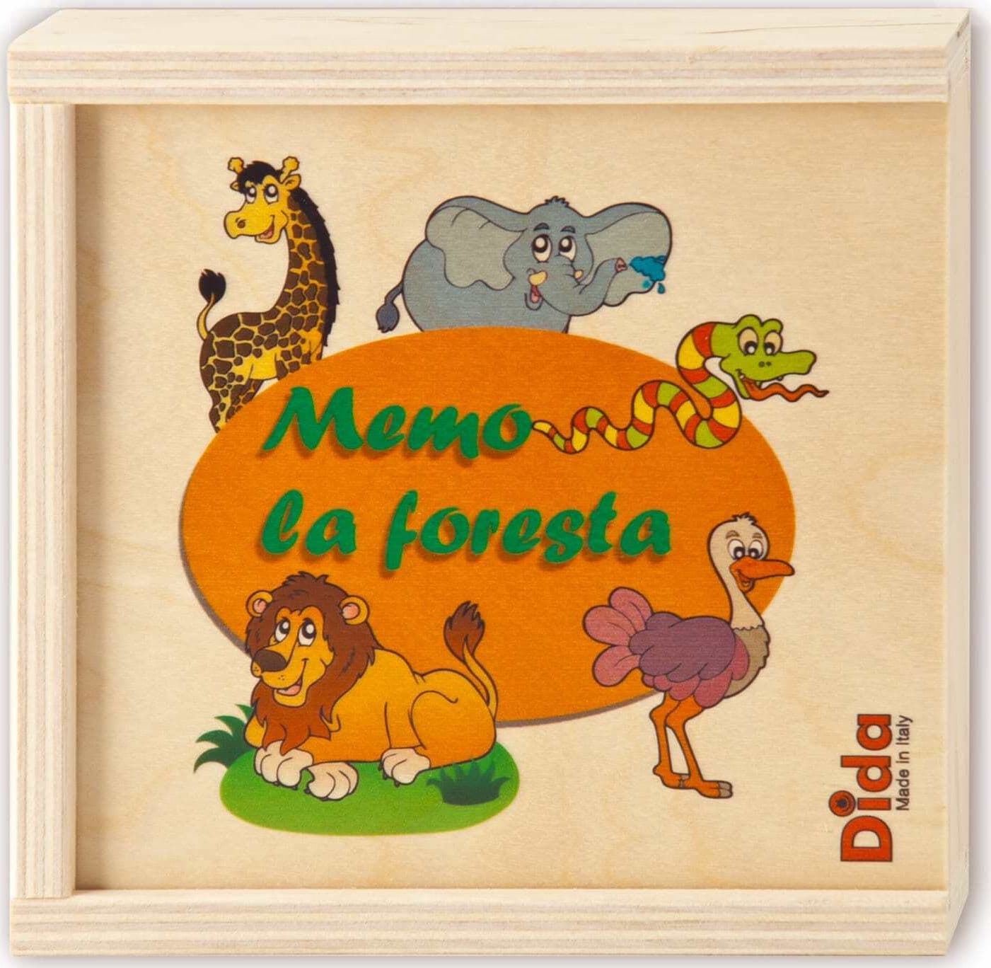Dida - Memory Legno Animali Della Foresta - Gioco Per Bambini 2+