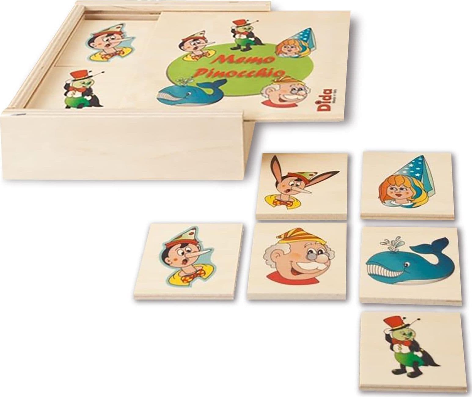 Dida - Memory Legno Pinocchio - Gioco per Bambini 2 + in Legno in Domino Dida - Ragusa, commercioVirtuoso.it
