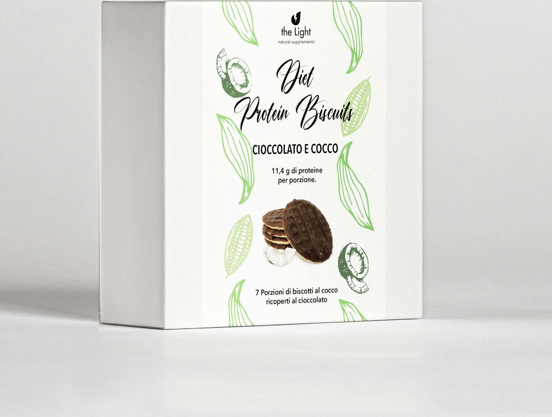 Diet Protein Biscuits Cocco E Cioccolato Biscotti Proteici 35Pz. Biscotti Biscotto Proteico Ricoperto Di Cioccolato Con Noce Di Cocco Ricco Di Proteine E Fibre Salute e cura della persona/Alimentazione e nutrizione/Barrette e bibite nutrizionali/Barrette nutrizionali/Barrette proteiche The Light Nutrition - Milano, Commerciovirtuoso.it