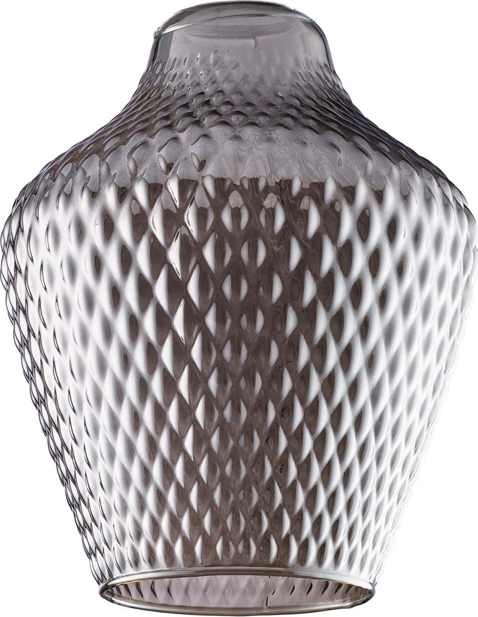 Diffusore-In-Vetro-Soffiato-Grigio-Specchiato-Decoro-In-Rilievo