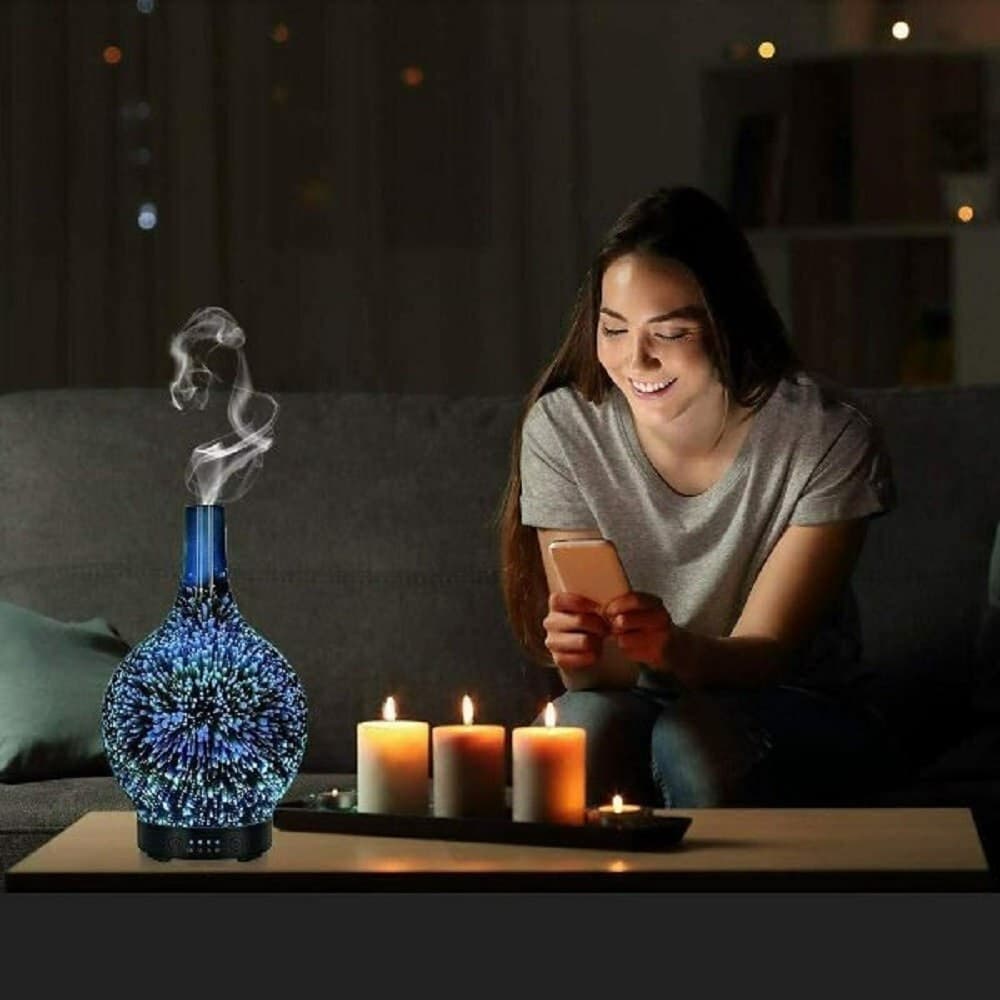 Diffusore Per Aromaterapia Ad Ultrasuoni Umidificatore 120ml Q-xj205 7 Colori Led Casa e cucina/Decorazioni per interni/Profumazione ambiente/Bruciatori per oli essenziali Trade Shop italia - Napoli, Commerciovirtuoso.it