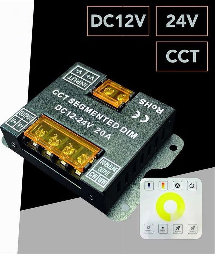 DIMMER DRIVER CCT PER STRISCE LED CONTROLLER TELECOMANDO RF DC 12-24V RF-86-CCT in Nastri LED Trade Shop italia - Napoli, commercioVirtuoso.it