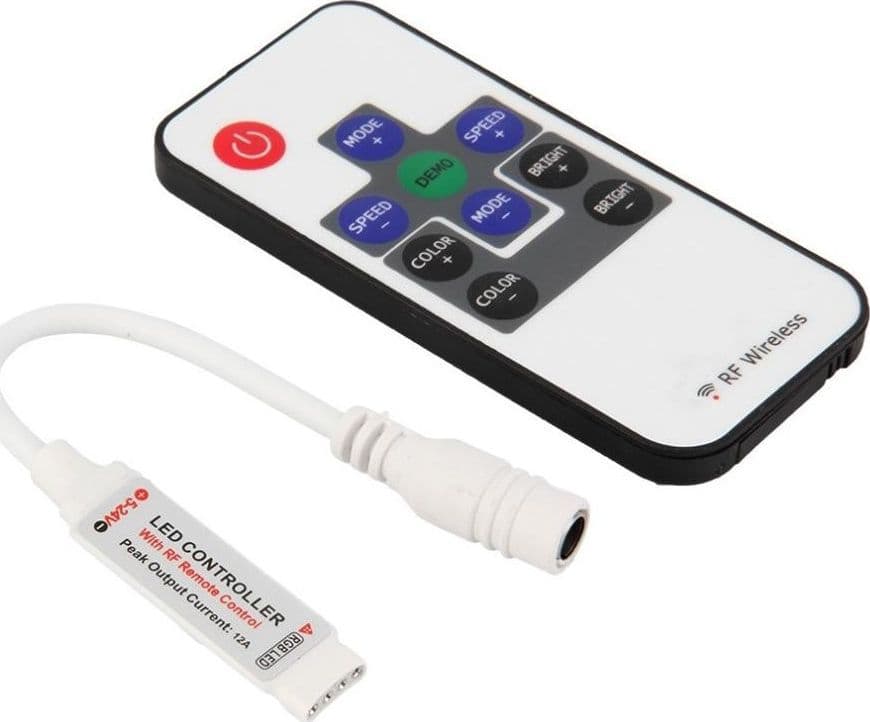 Dimmer Per Striscia Led RGB Telecomando RF Wireless Controller Strip Light 12V Fai da te/Materiale elettrico/Interruttori e dimmer/Dimmer Trade Shop italia - Napoli, Commerciovirtuoso.it
