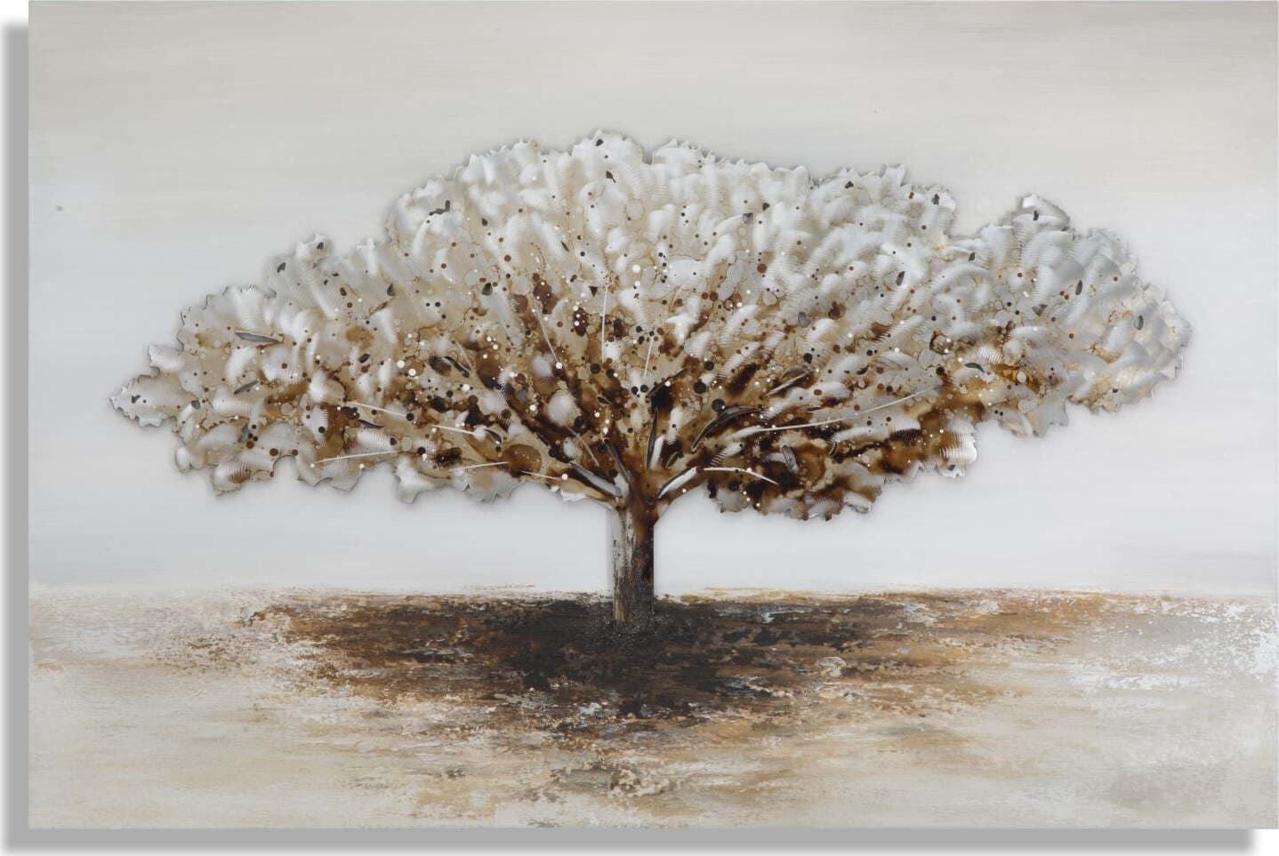 Dipinto Su Tela Albero Alluminium -A-Cm 120X3,8X80 Casa e cucina/Decorazioni per interni/Arte/Dipinti Led Mall Home - Napoli, Commerciovirtuoso.it